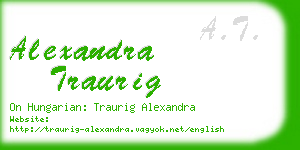 alexandra traurig business card
